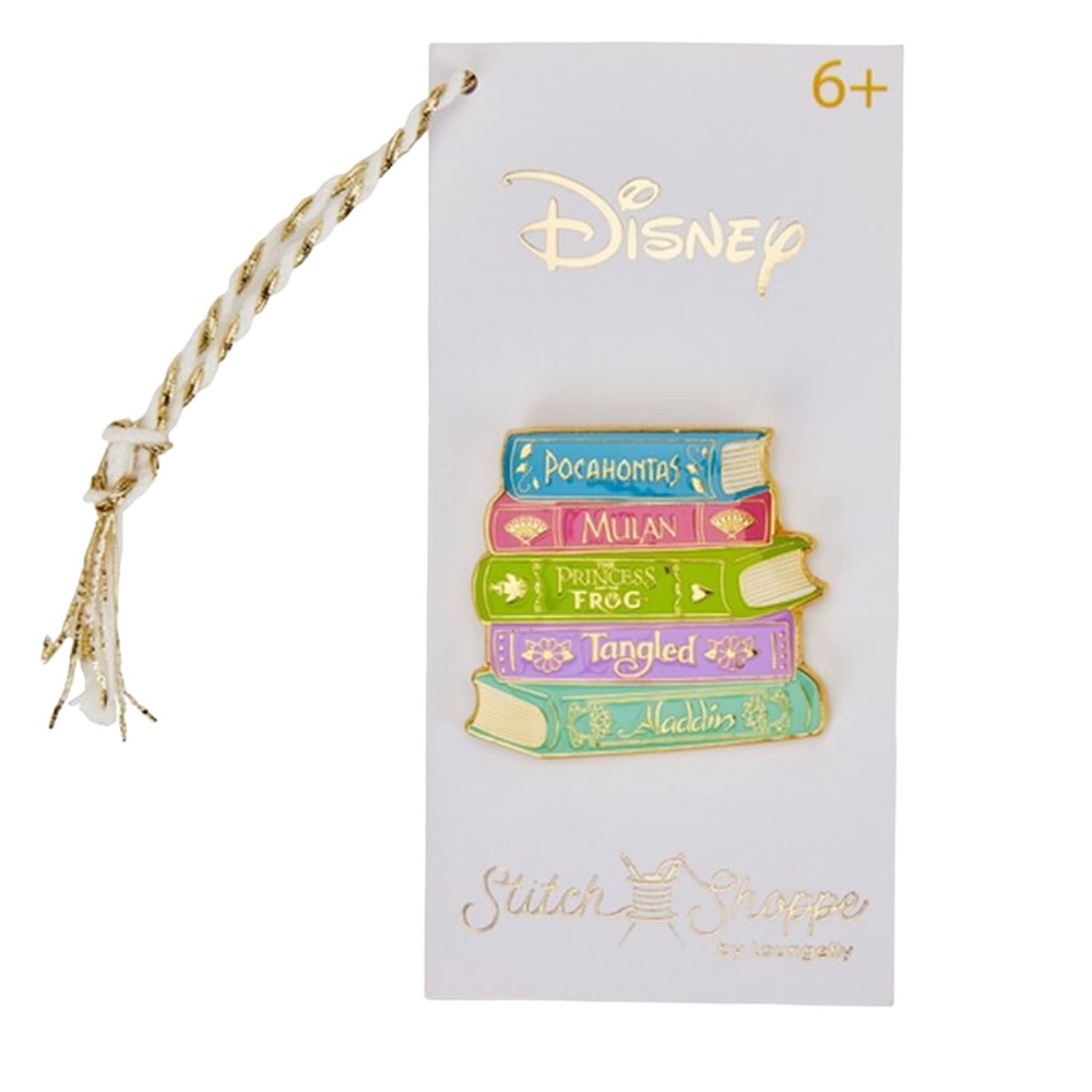 Loungefly Exclusive Disney Stitch Shoppe Princess Books Volume 2 Crossbody Bag - Picture 8 of 13